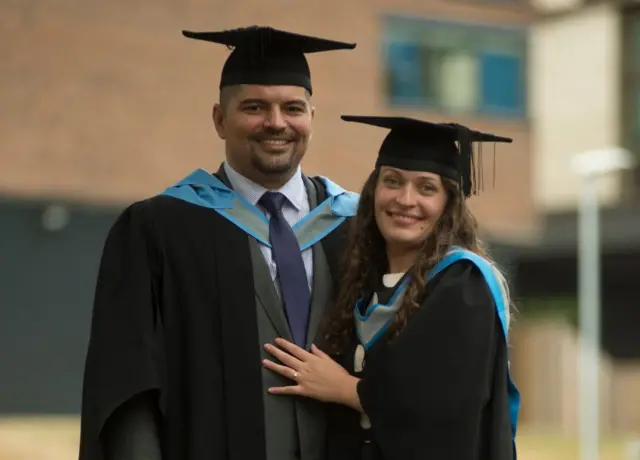 Alex Tirb and Nicoleta Craucuic. Pic: University of Exeter