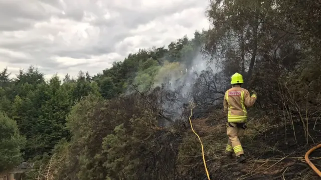 Firemen on Stiperstones