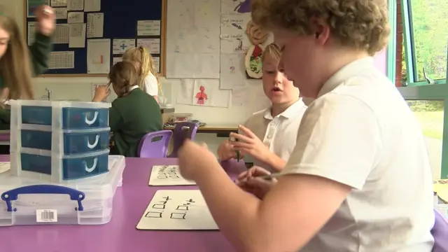 Pupils at Withycombe Raleigh Primary in Exmouth