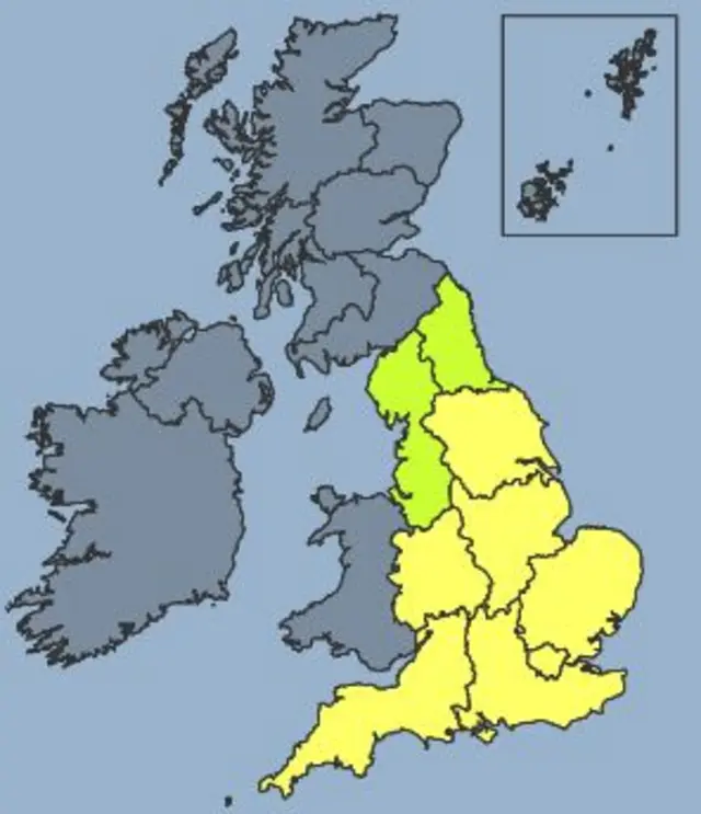 Heatwave map