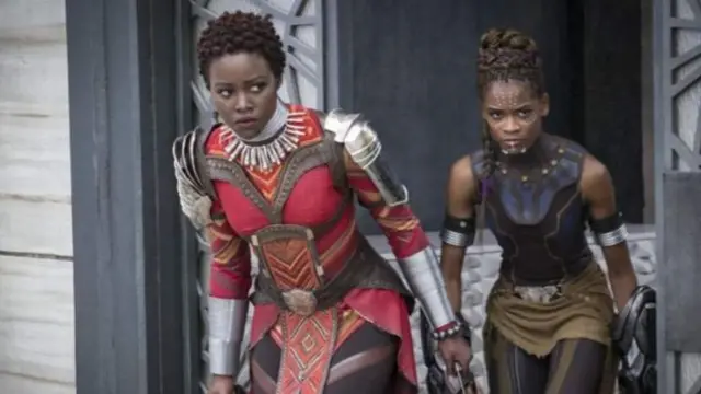 Lupita Nyong'o played Nakia and Letitia Wright played Shuri, T'Challa's younger sister