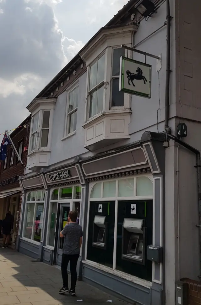 Lloyds bank in uphill Lincoln