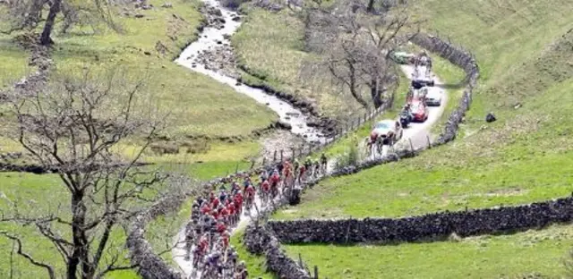 Cyclists in Yorkshire