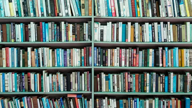 Library shelves