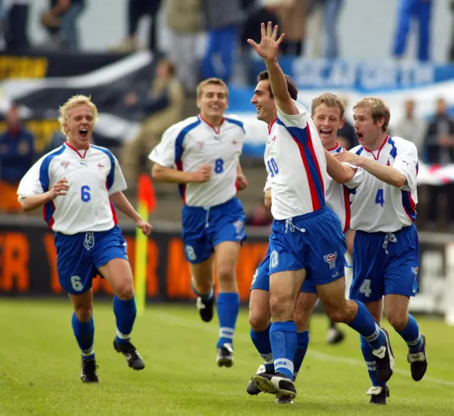 The Faroe Islands were 2-0 up after 12 minutes when Scotland played in Toftir in 2002