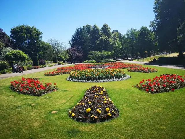 Victoria Park flower beds