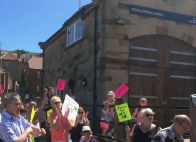 Whitby protesters