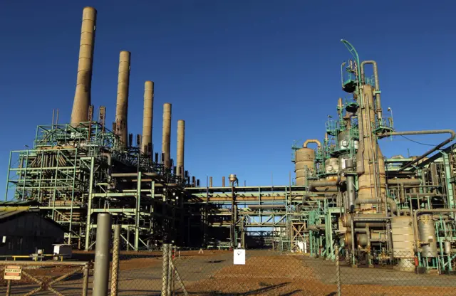 An oil refinery in Libya