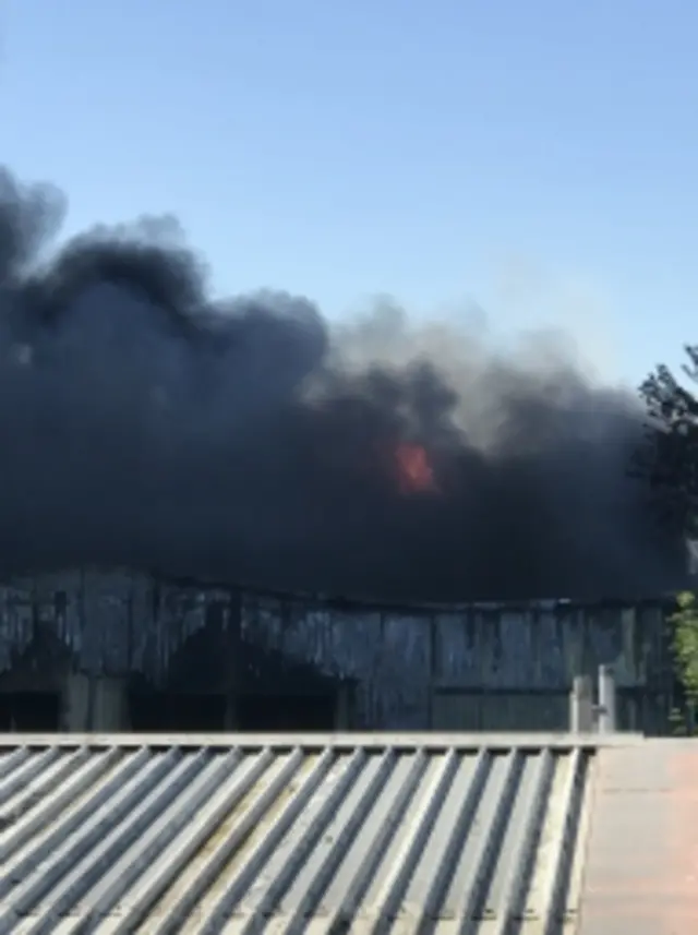 Fire at business park