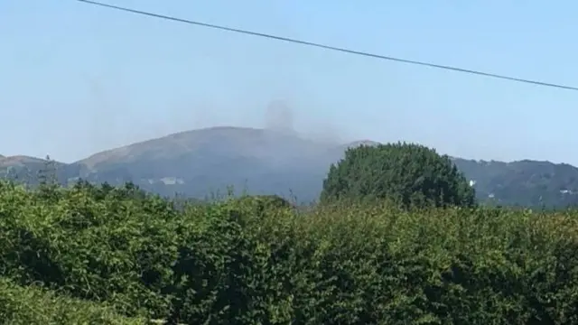 Smoke off the Malvern Hills