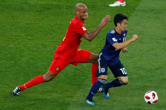 Kompany and Kagawa