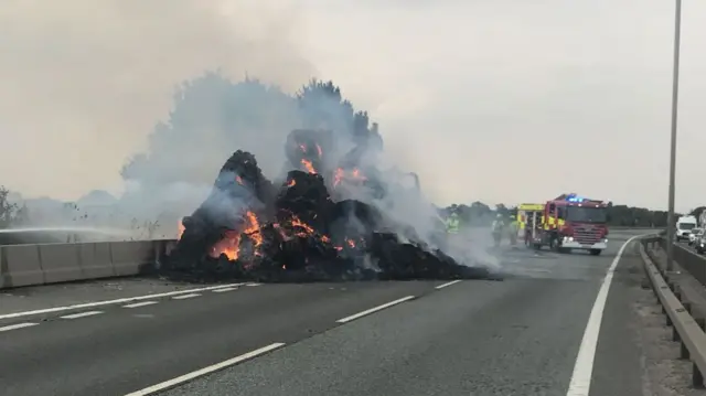 Fire on M11