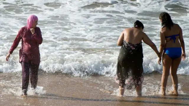 Women on a beach