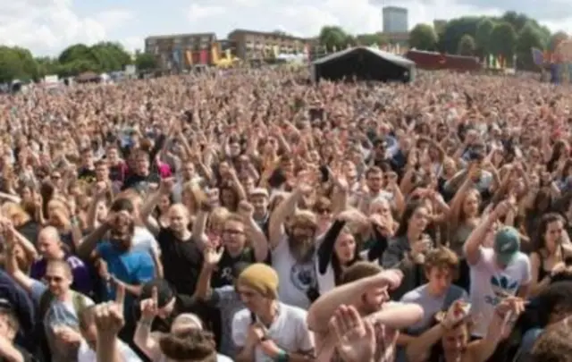 Festival crowd