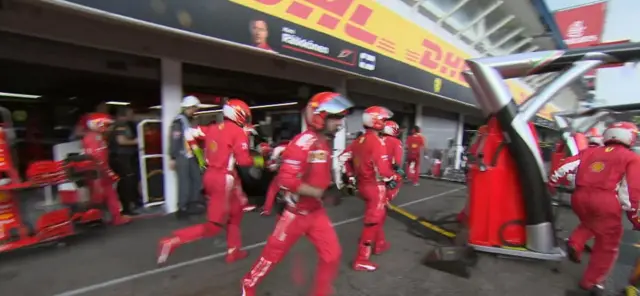 Ferrari team