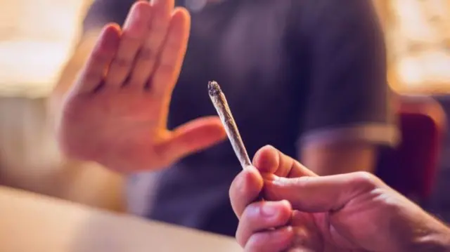 Cannabis being smoked