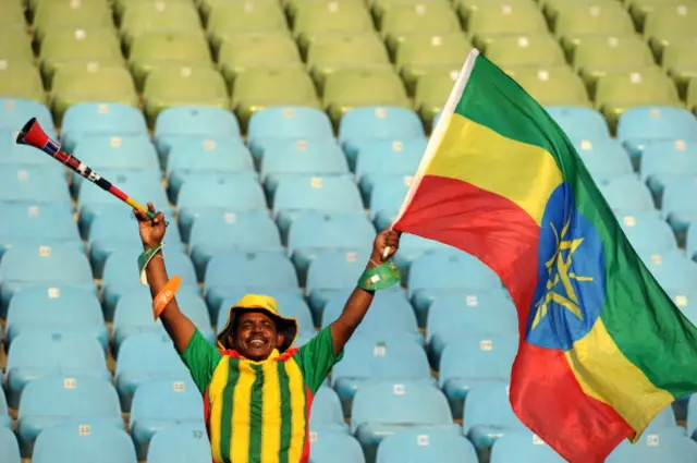 An Ethiopia football fan