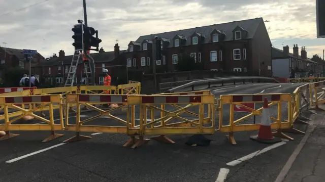 roadworks at boultham rd