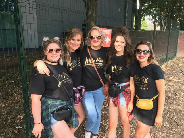 Little Mix fans at the County Ground