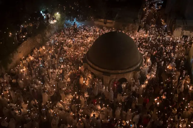 Ethiopians celebrating Easter