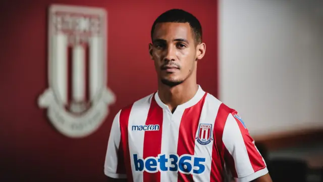 Tom Ince in Stoke shirt