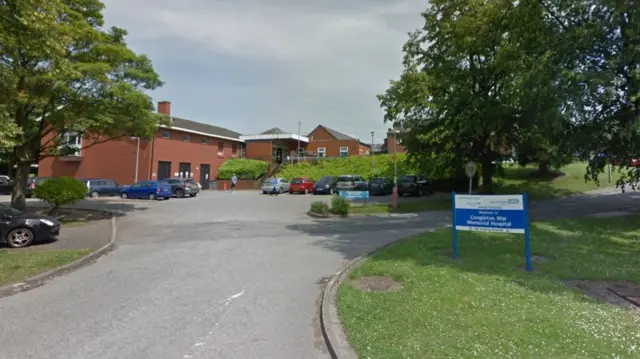 Entrance to Congleton War Memorial Hospital