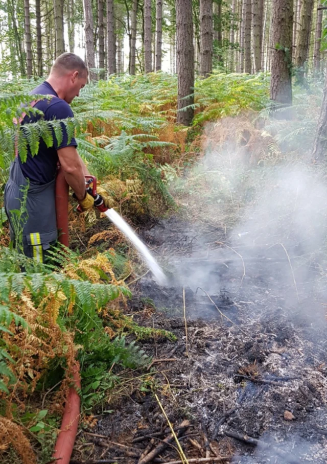 Clipstone fire