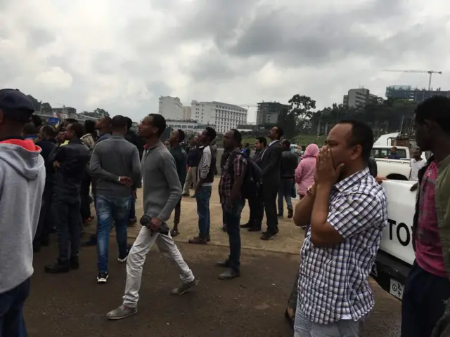 People in Meskel Square