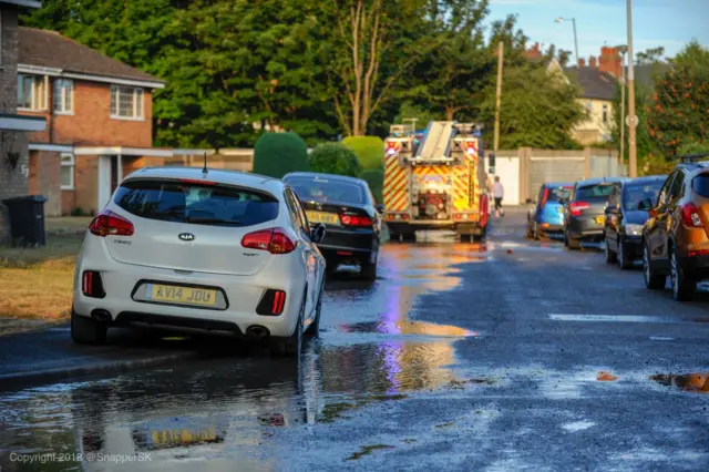 Burst water main