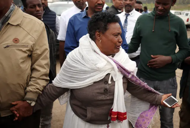 Woman crying in Addis Ababa