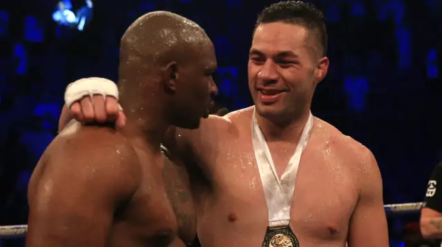 Joseph Parker and Dillian Whyte