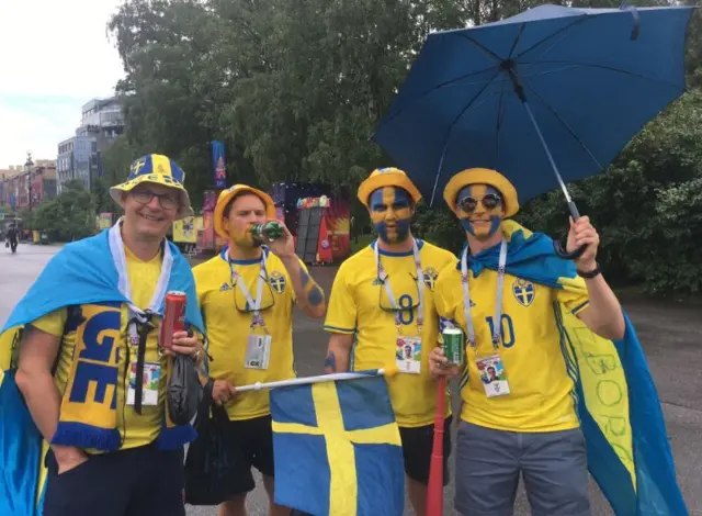 Sweden fans in