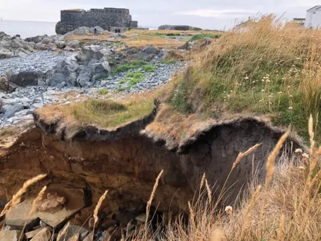 Erosion at Fontenelle Bay, Guernsey