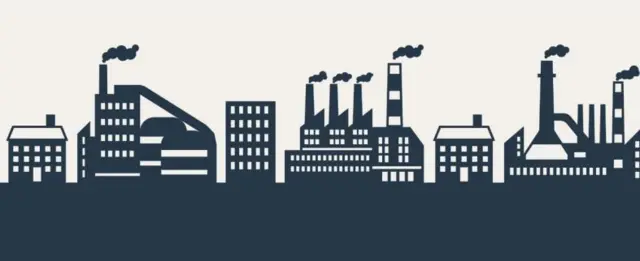 Industrial towns graphic