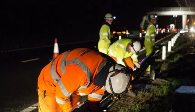 A64 roadworks