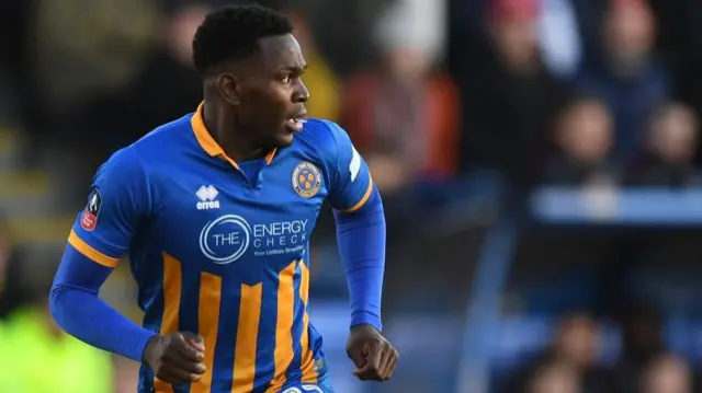 Toto Nsiala of Shrewsbury Town