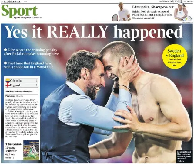 Times back page