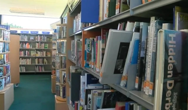 Library shelves