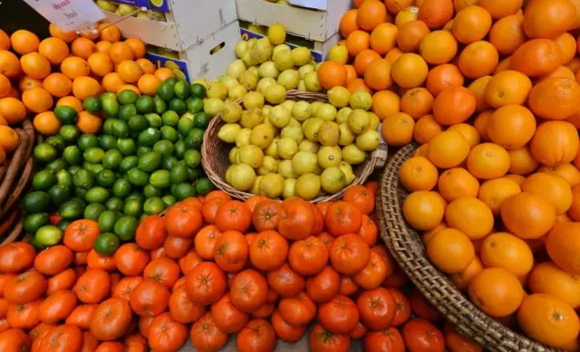 Fruit on a stall.