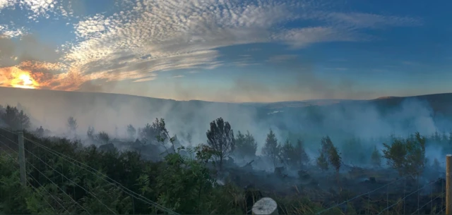 Goytslough Quarry fire