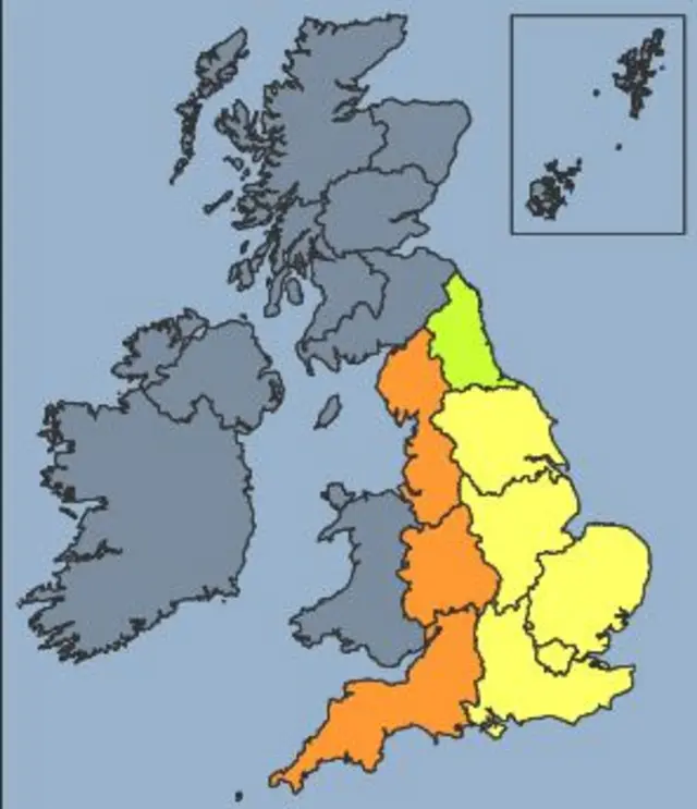 Amber heat warning issued for the South West