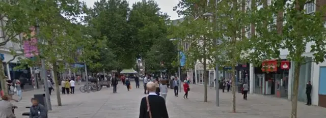 A busy King Edward Street in Hull