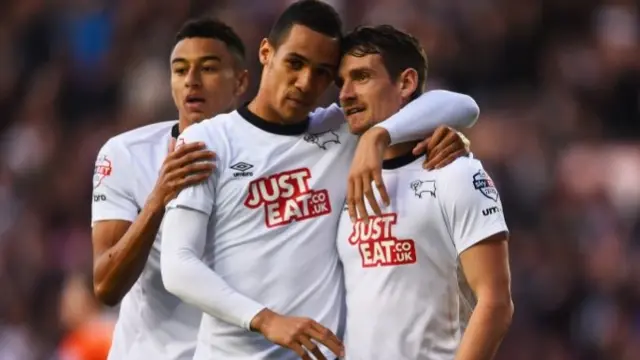 Jesse Lingard, Tom Ince and Craig Bryson