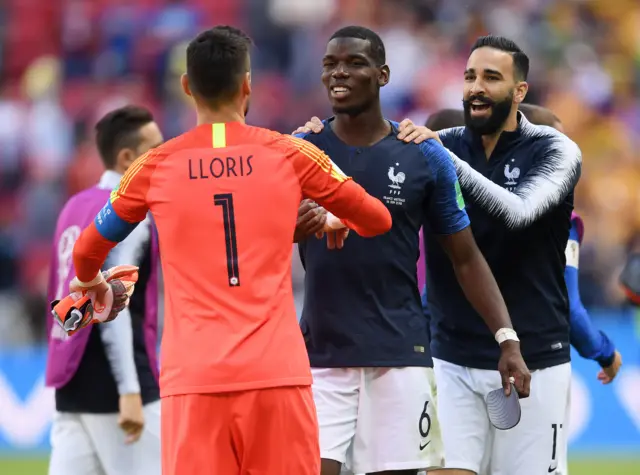 Paul Pogba and Hugo Lloris