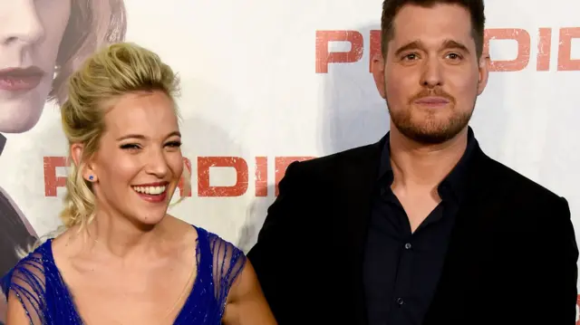 Michael Buble and wife Lusiana