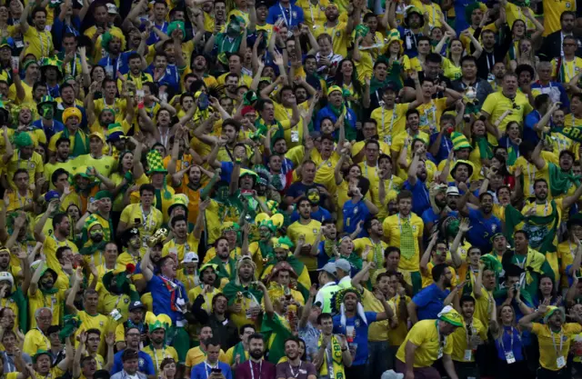 The Brazil fans