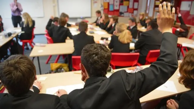 Pupils in classroom