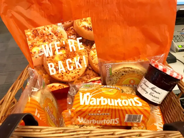 Warburton's crumpet hamper