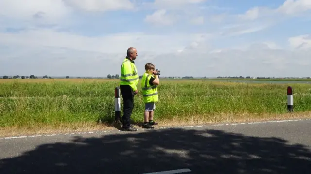 school kid with speed cameras