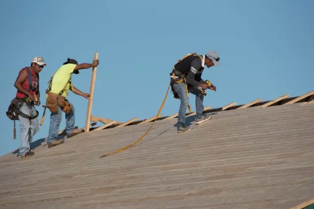 US construction workers